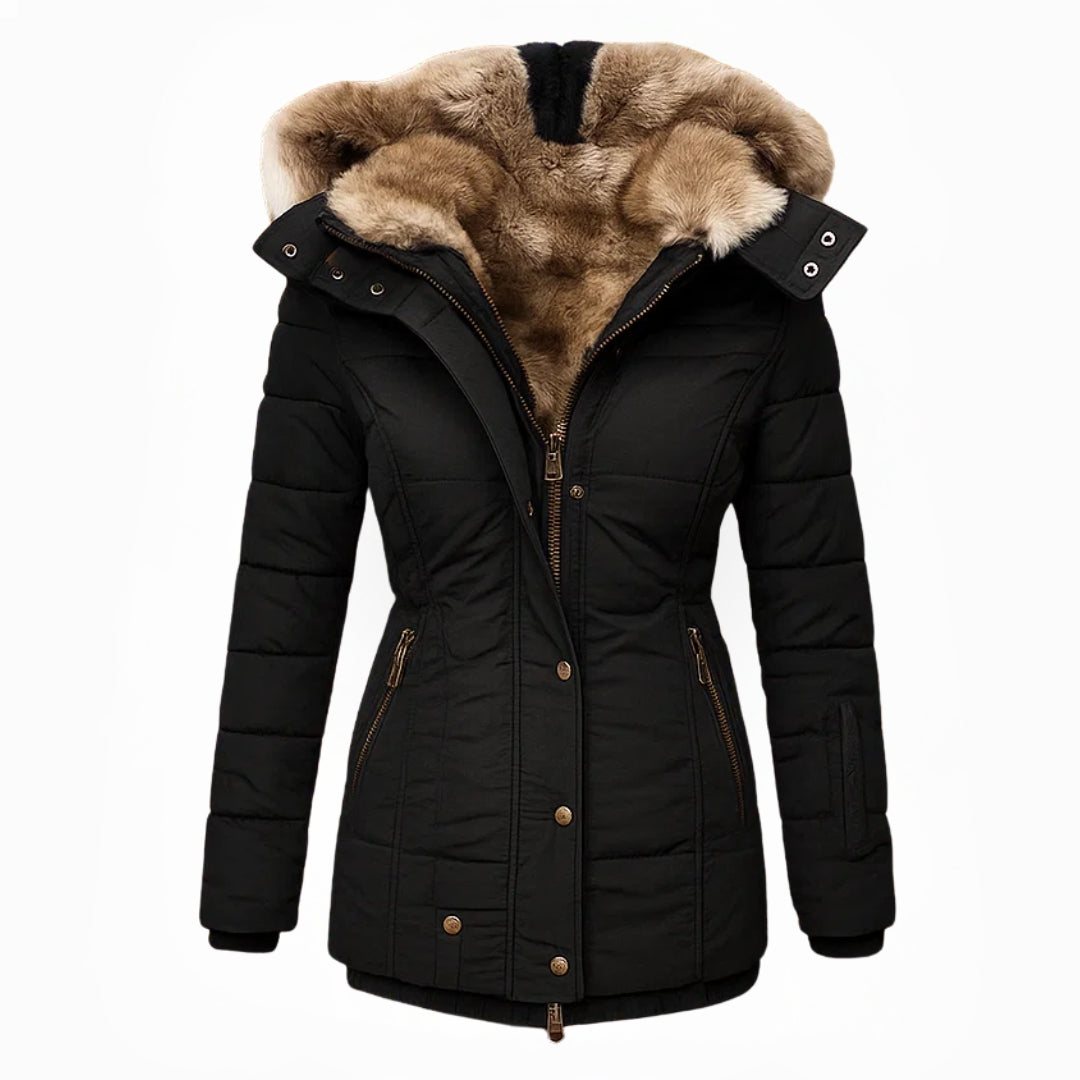 Tamara | Cappotto con Fodera Morbida in Pelliccia Sintetica