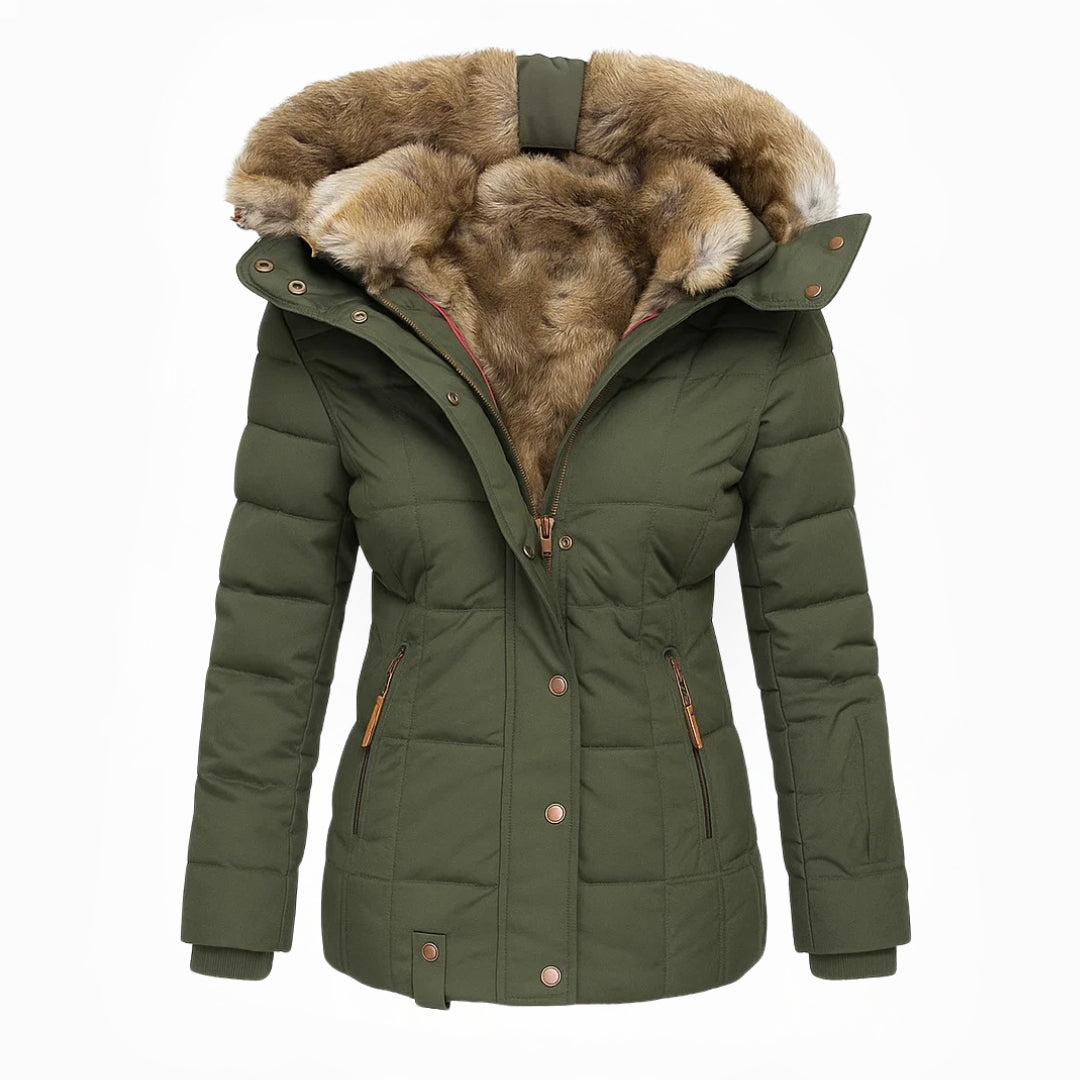 Tamara | Cappotto con Fodera Morbida in Pelliccia Sintetica