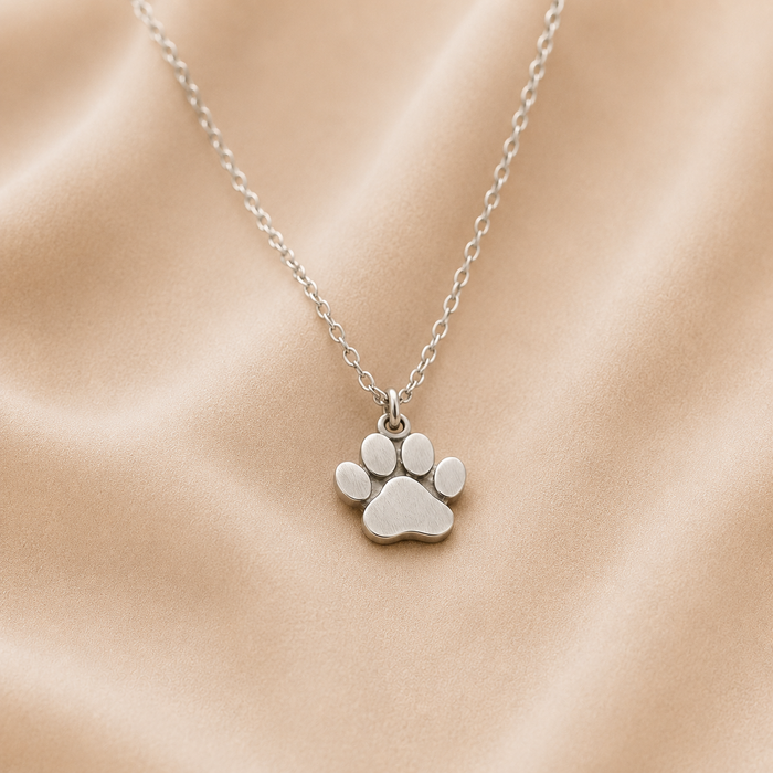 Collana Elegante Zampette d'Argento
