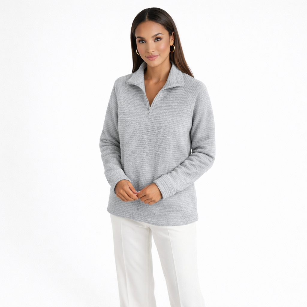 Helene | Maglione Scollo a V con Zip