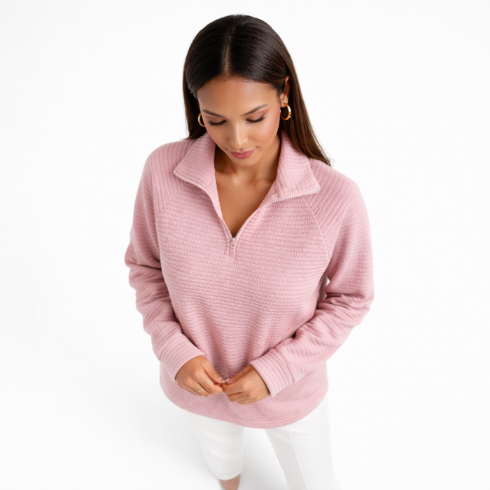 Helene | Maglione Scollo a V con Zip