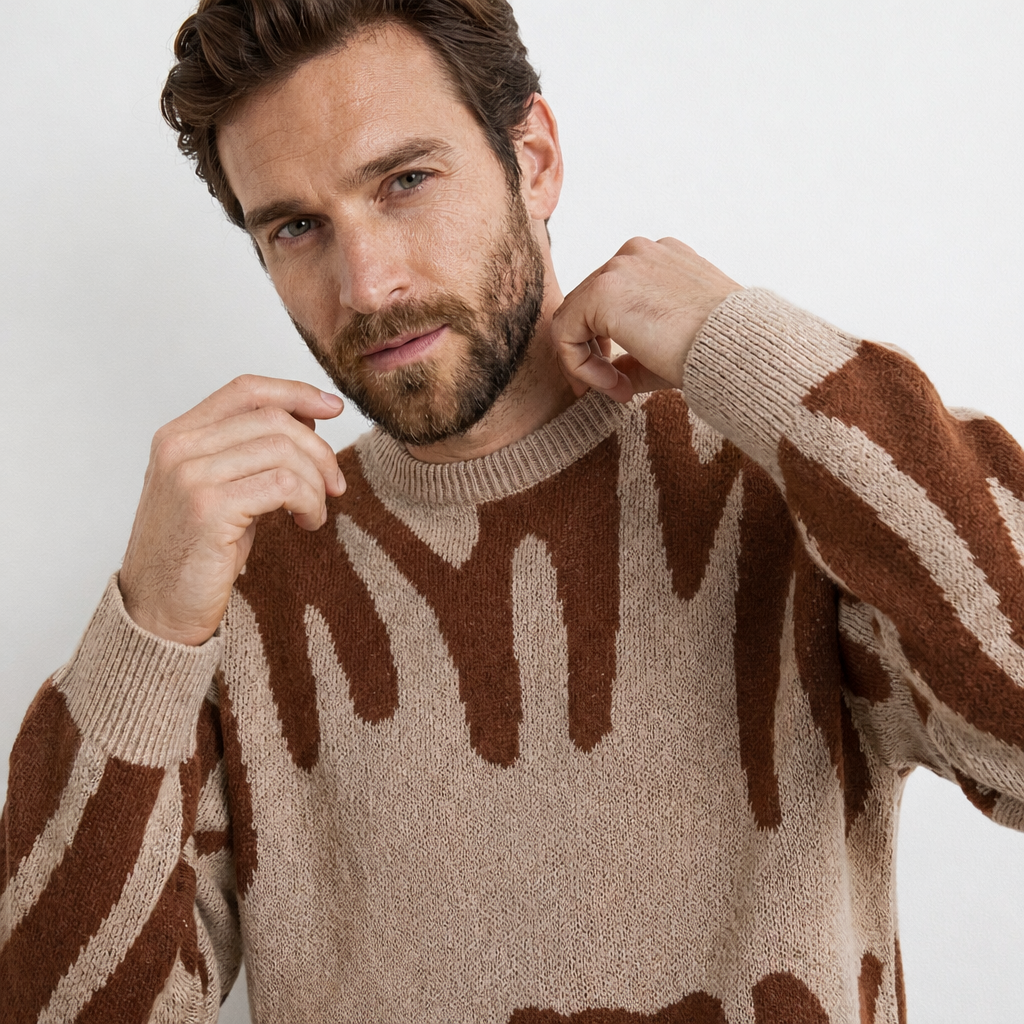 EMILIO | Maglione in Maglia Stampata