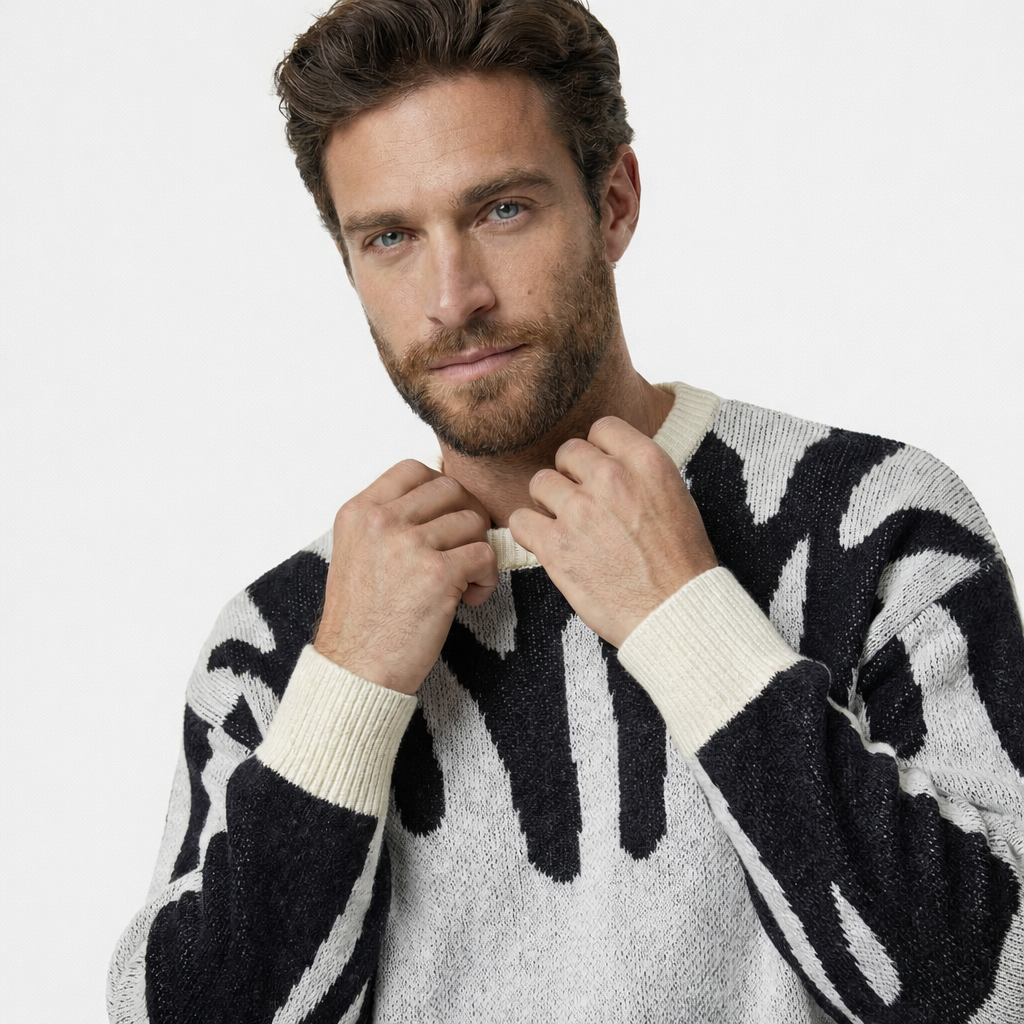 EMILIO | Maglione in Maglia Stampata