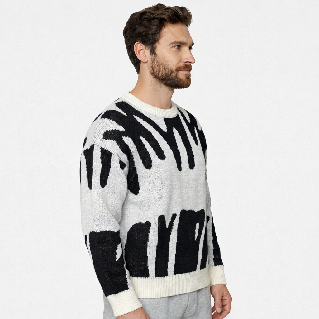 EMILIO | Maglione in Maglia Stampata