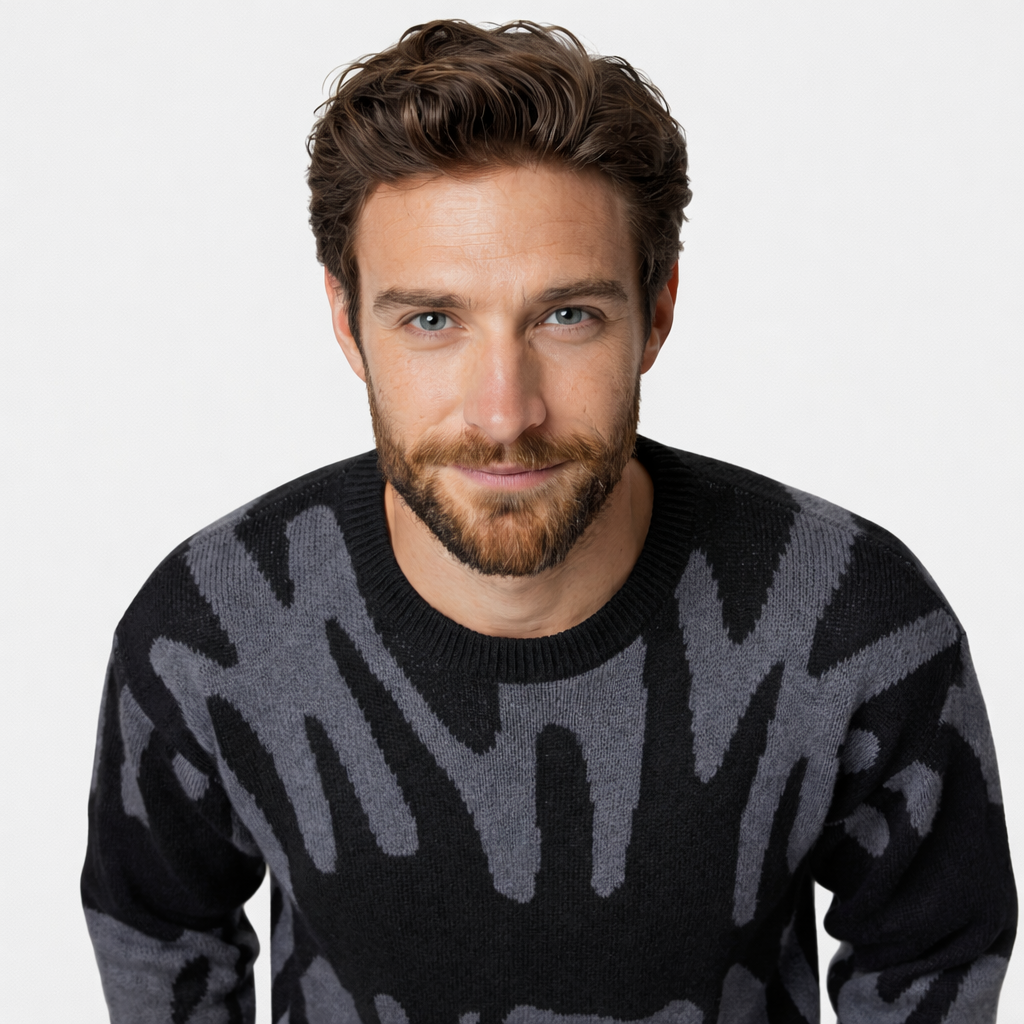 EMILIO | Maglione in Maglia Stampata