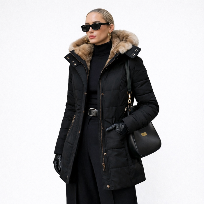 Tamara | Cappotto Invernale con Fodera Morbida in Pelliccia Sintetica