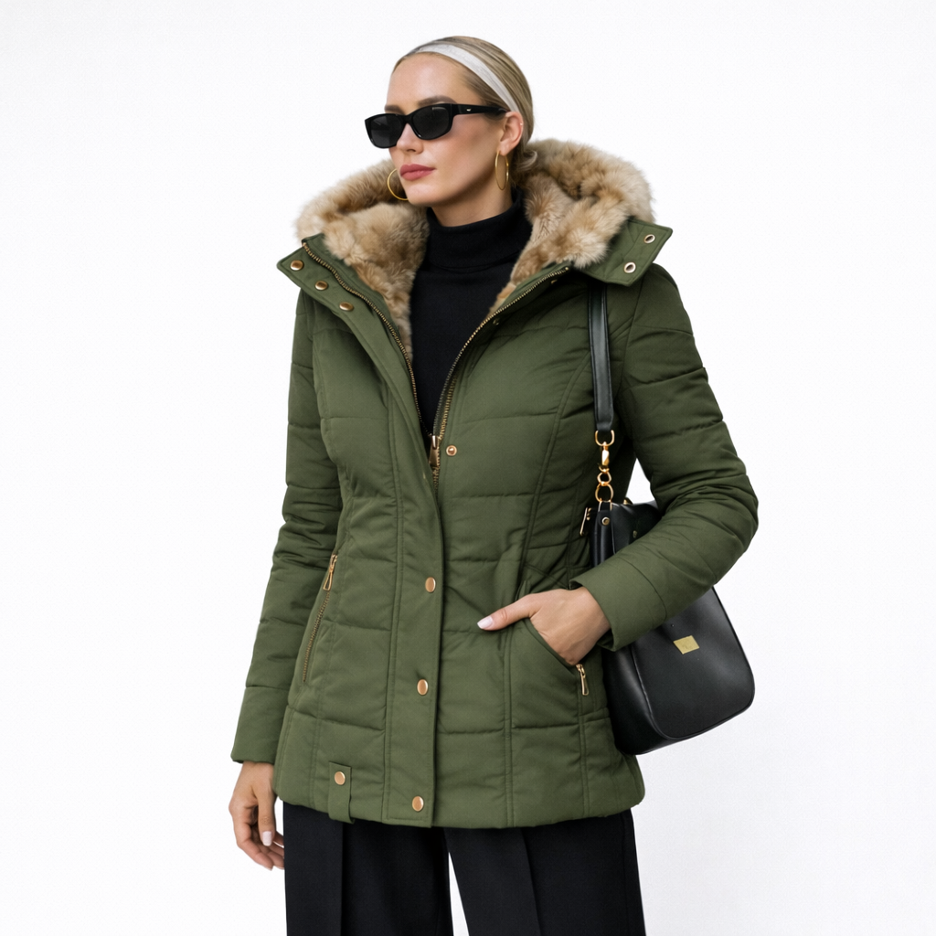 Tamara | Cappotto con Fodera Morbida in Pelliccia Sintetica