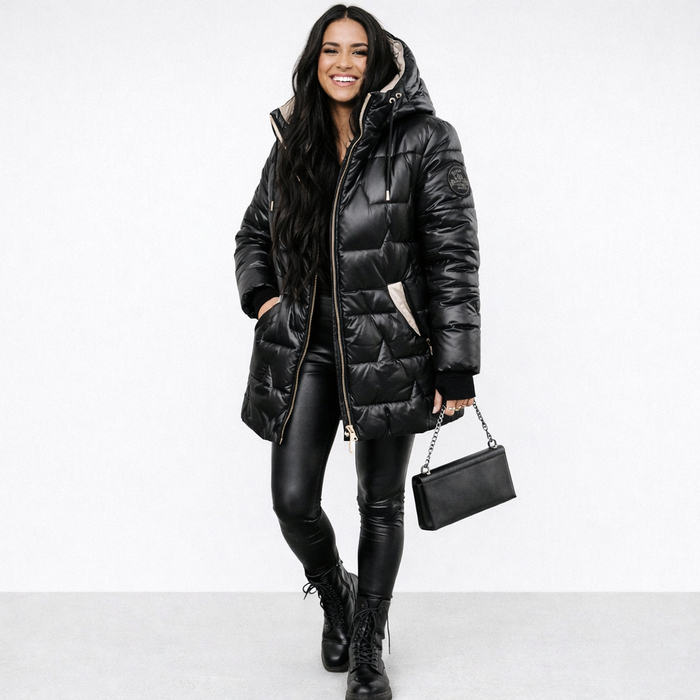 Nora | Cappotto Imbottito con Cappuccio