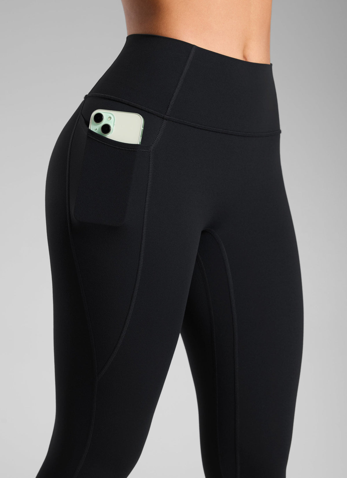 Leggings Push-Up con Bolsillos Sin Costura Delantera 64 cm