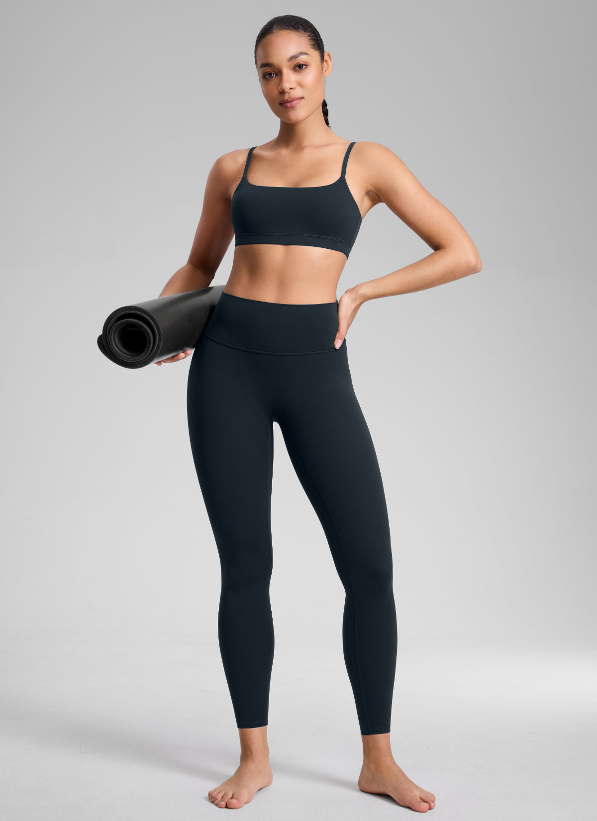 Leggings de Yoga Moldeadores Sin Costura Delantera 64 cm