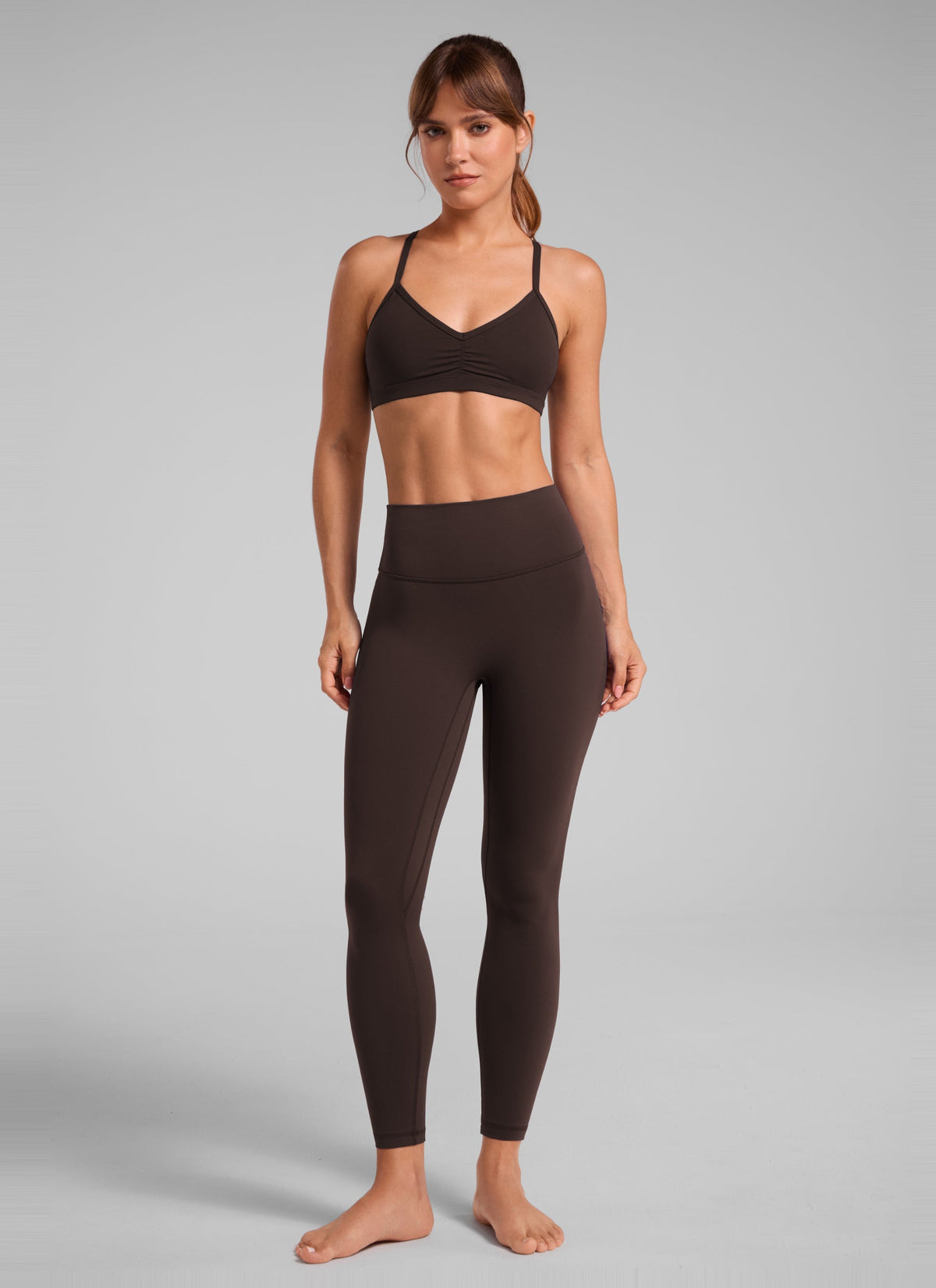 Leggings de Yoga Moldeadores Sin Costura Delantera 64 cm