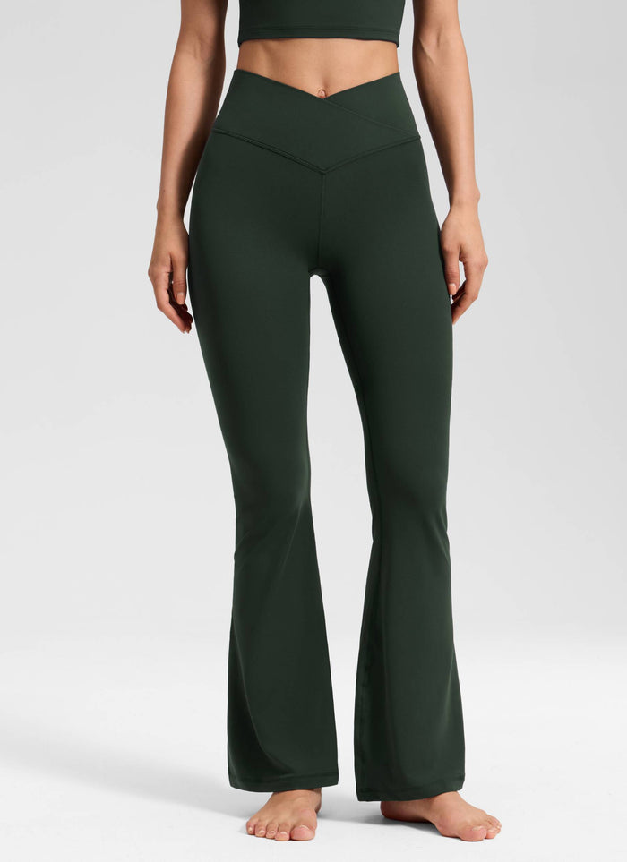 Leggings Acampanados con Cintura Cruzada 79 cm
