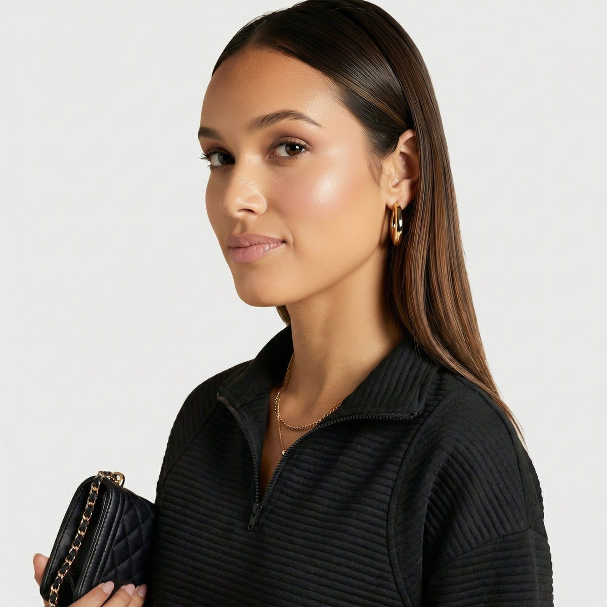 Helene | Maglione Scollo a V con Zip