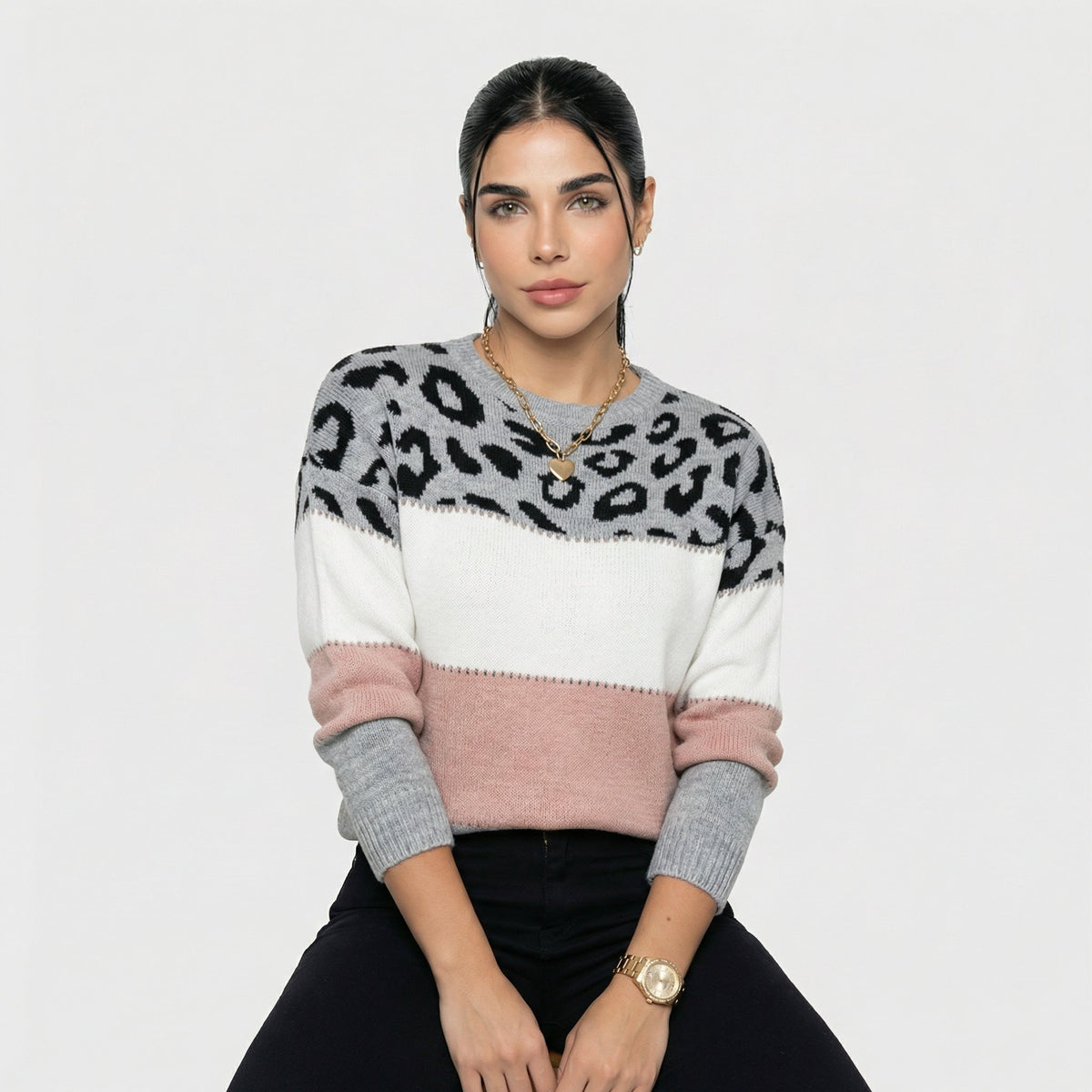 Eva | Maglione Elegante Leopardato