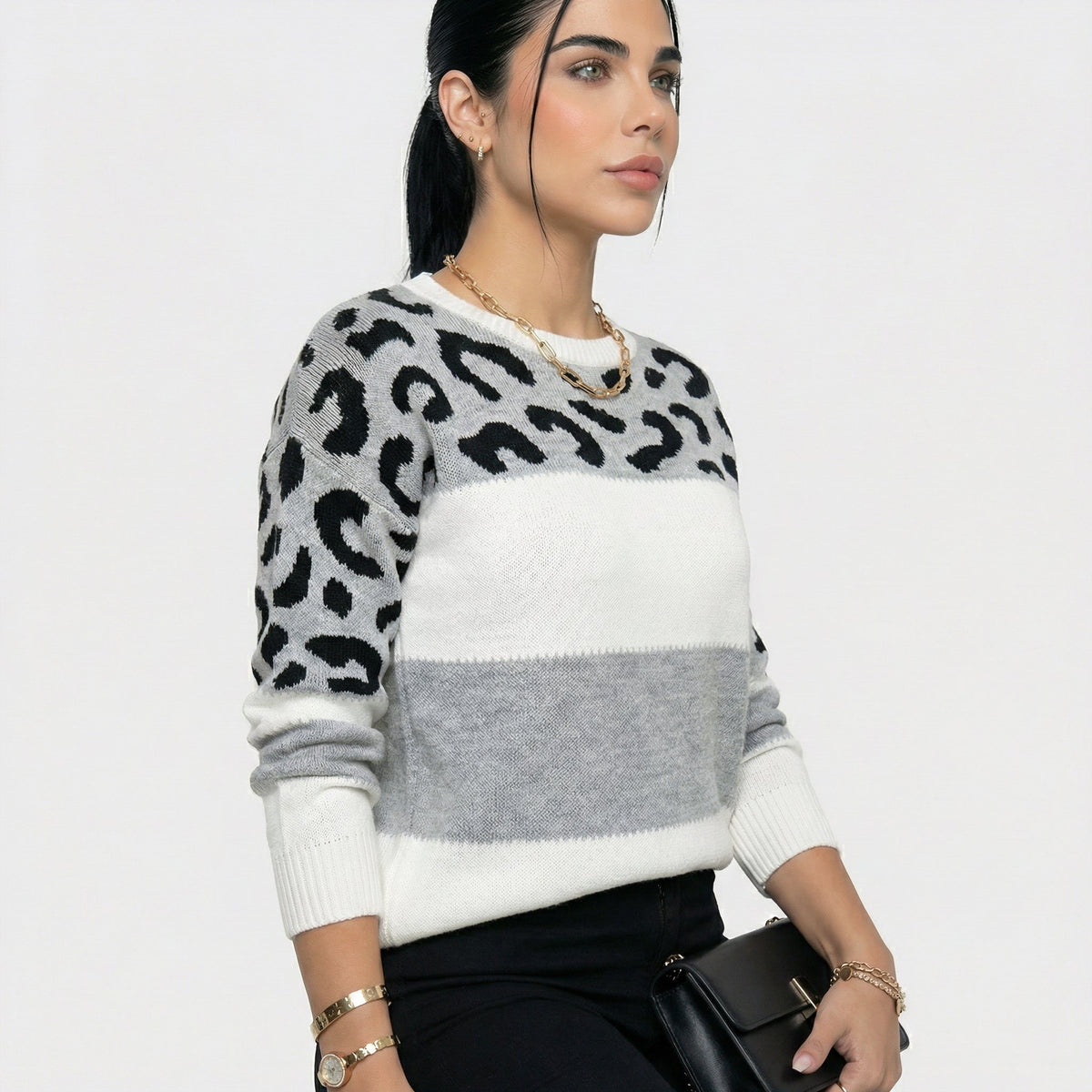 Eva | Maglione Elegante Leopardato