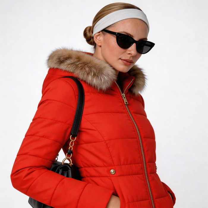 Tamara | Cappotto Invernale con Fodera Morbida in Pelliccia Sintetica