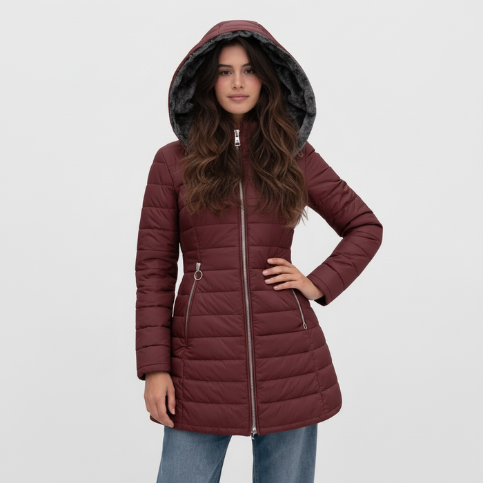 Beatrice | Cappotto Caldo con Fodera in Pelliccia Sintetica