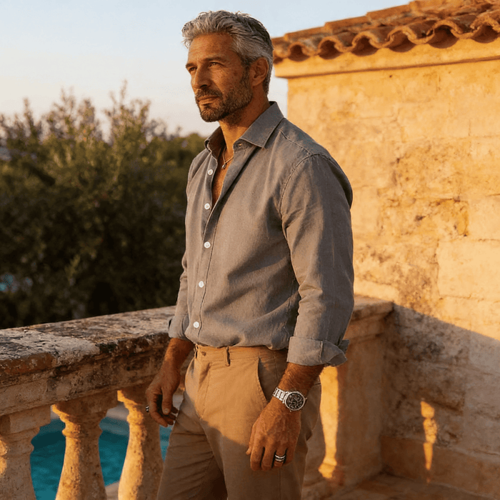 Leandro | Camicia in Cotone Spazzolato