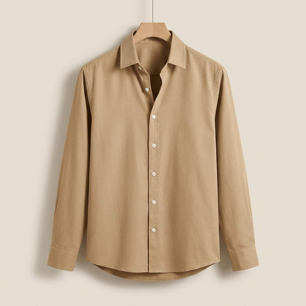 Leandro | Camicia in Cotone Spazzolato